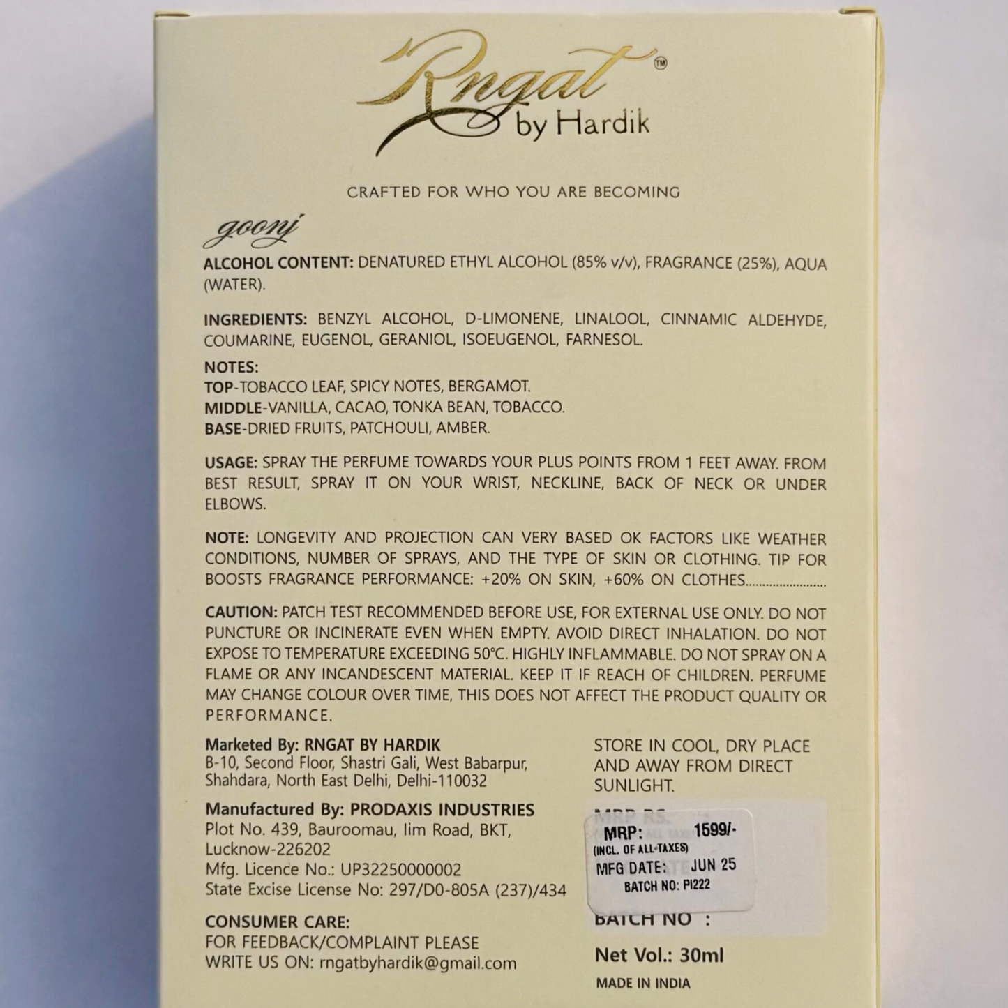 Goonj | Parfum for All (30 ml)